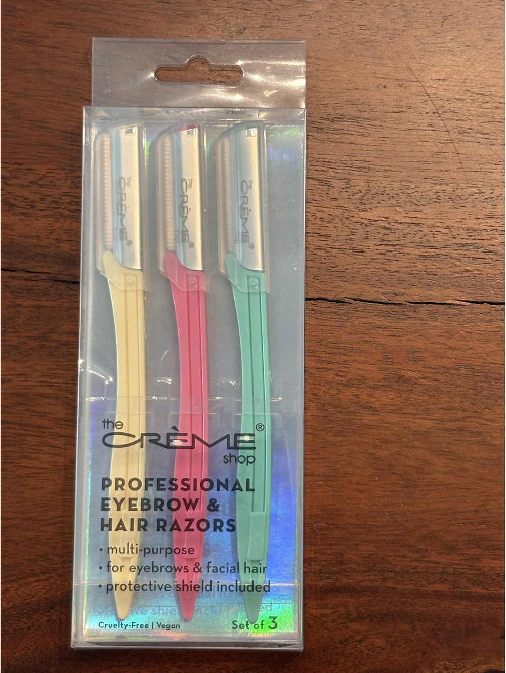 The Creme Shop Professional Eyebrow Hair Razors Set of 3. NEW!